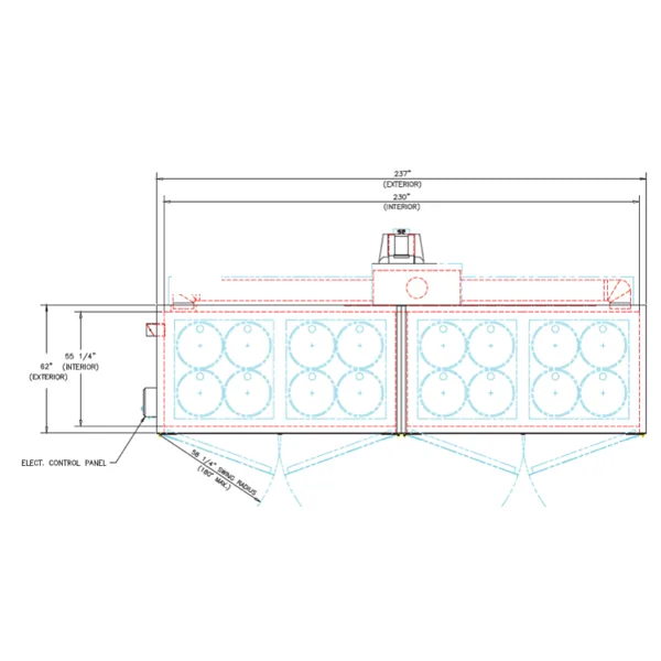 Drum heating oven — exterior view